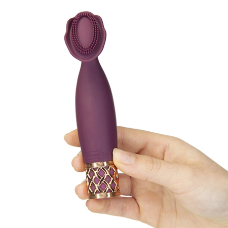 Pillow Talk Secrets Passion Mini Wand Massager Wine Silicone USB