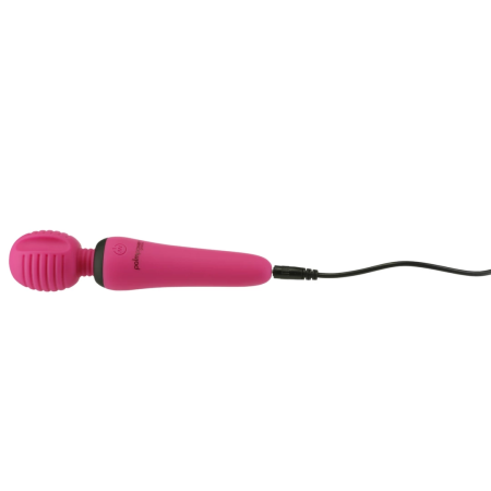 PalmPower Groove Mini Wand Fuchsia - Compact USB Rechargeable Massager