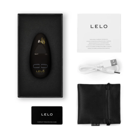 LELO NEA 3 Pitch Black Compact Intimate Massager, 10 Modes, Waterproof