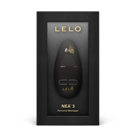 LELO NEA 3 Pitch Black Compact Intimate Massager, 10 Modes, Waterproof