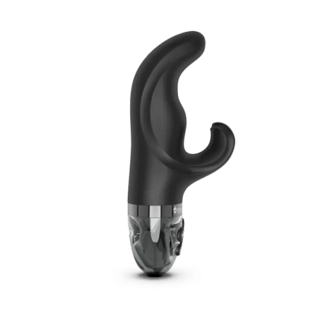 Mystim Hop Hop Bob eStim Black - Dual-Function Vibrator, 16.5 cm