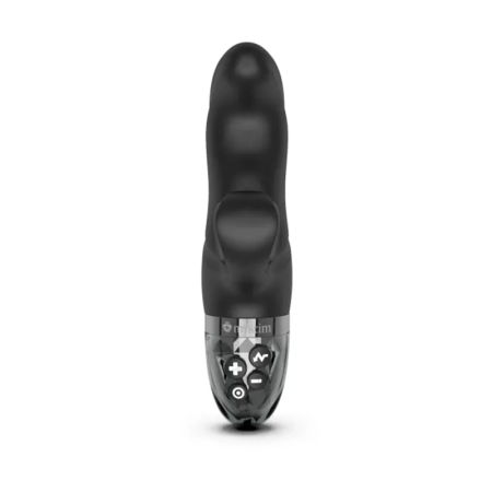 Mystim Hop Hop Bob eStim Black - Dual-Function Vibrator, 16.5 cm