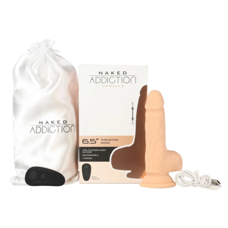 Naked Addiction Thrusting Vanilla Model 16.5 cm with Remote Control