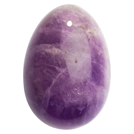 La Gemmes Amethyst Yoni Egg L - Natural Gemstone Wellness Trainer 5x3.5cm