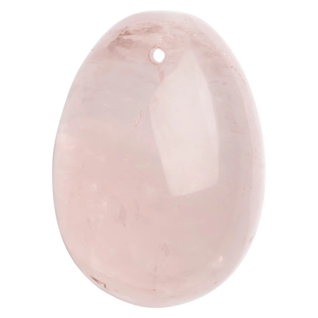 La Gemmes Rose Quartz Yoni Egg S - Small, Natural Gemstone, Pink