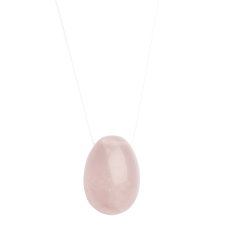 La Gemmes Rose Quartz Yoni Egg S - Small, Natural Gemstone, Pink