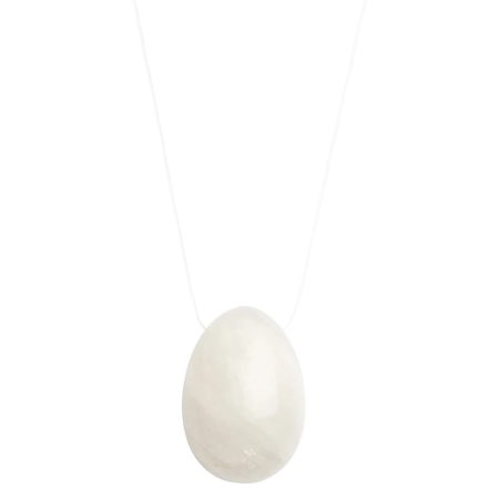 La Gemmes Yoni Egg Clear Quartz L - Natural Crystal Wellness Trainer 5cm