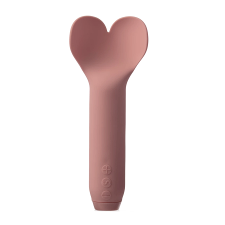 Je Joue Amour Pale Heart-Shaped Intimate Bullet, USB Rechargeable, Silicone