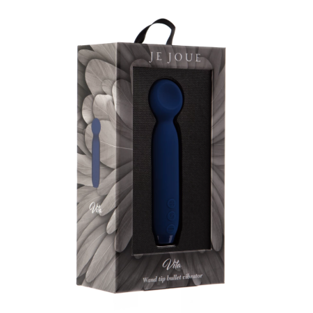 Je Joue Vita Blue - Compact Multi-Function Wand-Tipped Vibrator