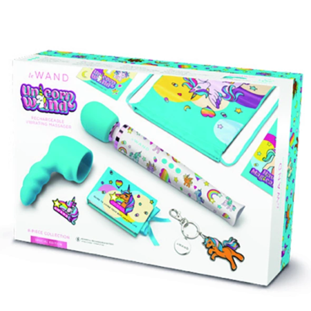 Le Wand Unicorn Wand Set - 8-Piece Vibrating Massager Kit, Rainbow Edition