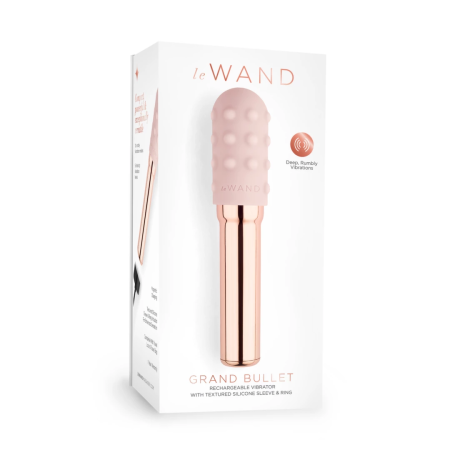 Le Wand Grand Bullet Rose Gold - Compact Vibrating Massager USB
