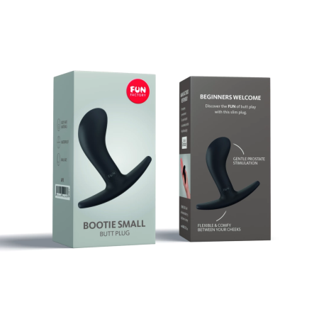 Fun Factory Bootie Small Black - Compact Silicone Anal Plug, 7.5 cm