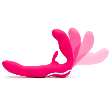 Happy Rabbit Strapless Intimate System Pink, 15 Modes, Silicone, USB
