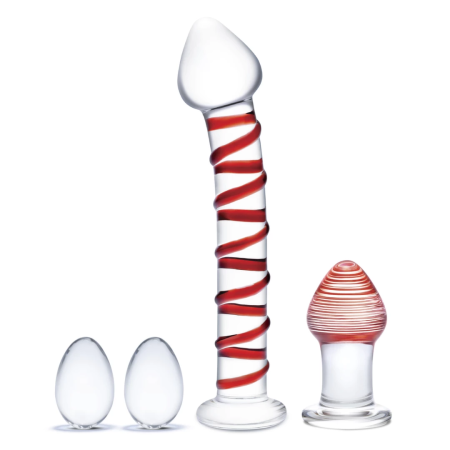 Glas Mr. Swirly 4-Piece Glass Set - Versatile Intimate Wellness Kit