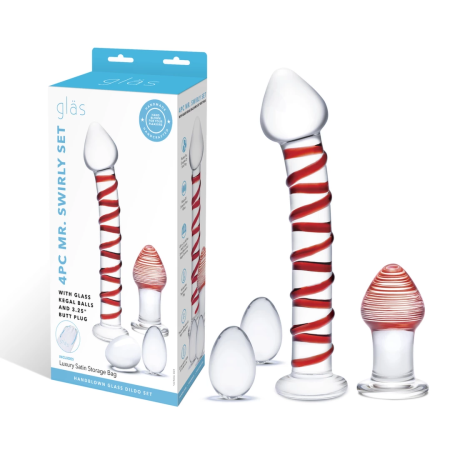 Glas Mr. Swirly 4-Piece Glass Set - Versatile Intimate Wellness Kit