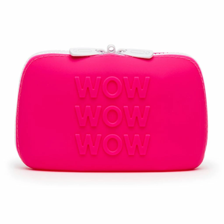 Happy Rabbit WOW Silicone Zip Storage Bag Small Pink 16.5x10.8x2.5cm