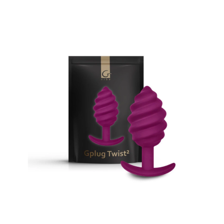 Gvibe Gplug Twist 2 Sweet Raspberry Silicone Plug 3.9 cm Ergonomic