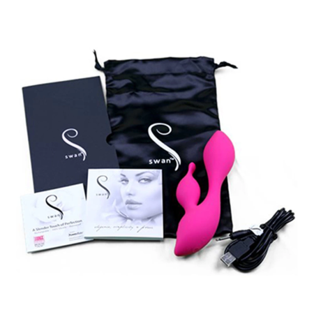 Swan Cygnet Pink Intimate Massage Device with Dual Motor System