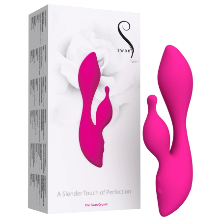 Swan Cygnet Pink Intimate Massage Device with Dual Motor System