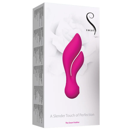 Swan Feather Pink - Dual-Action Intimate Device, Flexible Design