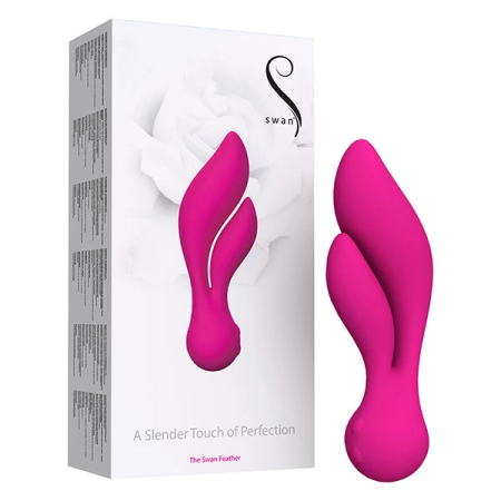 Swan Feather Pink - Dual-Action Intimate Device, Flexible Design