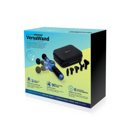 Bodywand VersaWand Blue - Multi-Attachment Rechargeable Massager 3 Levels