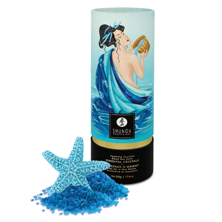 Shunga Bath Salts Ocean Temptations 500g - Dead Sea Minerals & Candle