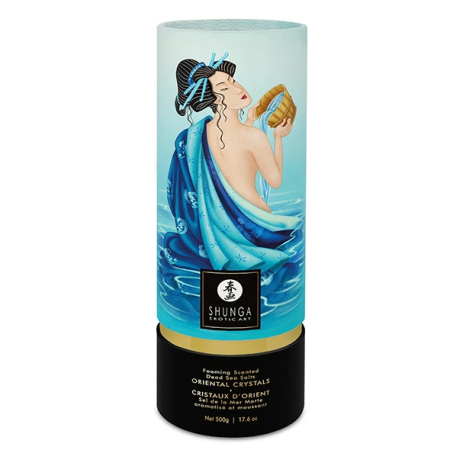 Shunga Bath Salts Ocean Temptations 500g - Dead Sea Minerals & Candle