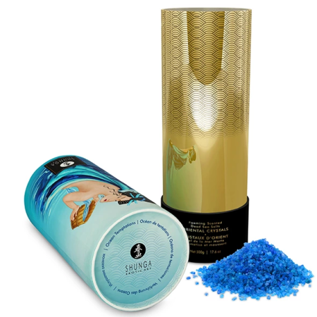 Shunga Bath Salts Ocean Temptations 500g - Dead Sea Minerals & Candle