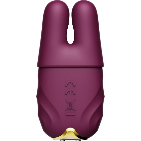 ZALO NAVE Velvet Purple Intimate Clamp Set, App-Controlled, Dual Motors