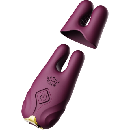 ZALO NAVE Velvet Purple Intimate Clamp Set, App-Controlled, Dual Motors