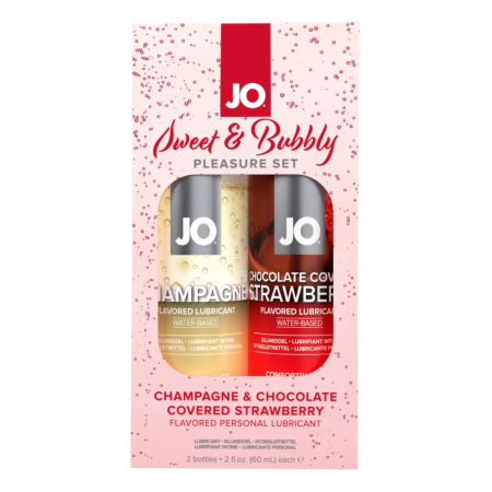 System JO Sweet & Bubbly Gift Set Flavored 2x60ml Water-Based Lubricant