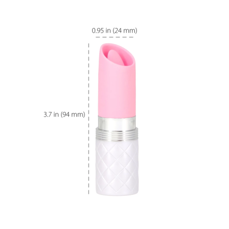 Pillow Talk Lusty Pink - Compact Silicone Clitoral Stimulator, Swarovski Detail