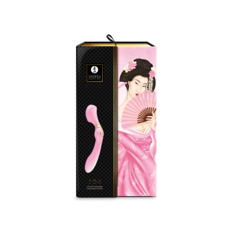 Shunga Zoa Light Pink Intimate Massage Device Ergonomic 270mm