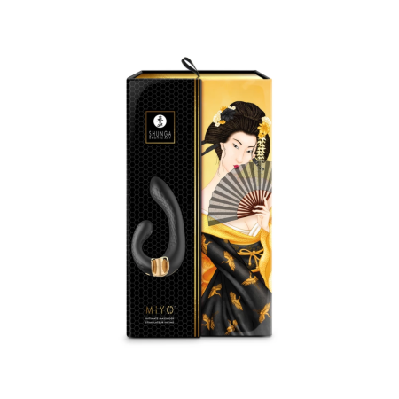 Shunga MIYO Black Dual Motor Silicone Intimate System 185mm