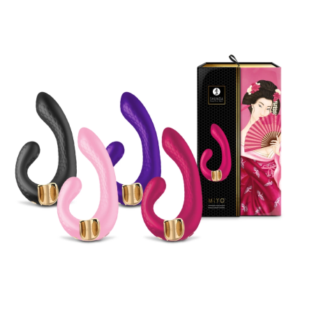 Shunga MIYO Black Dual Motor Silicone Intimate System 185mm