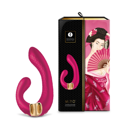 Shunga MIYO Raspberry Dual Motor Intimate System Silicone 185mm