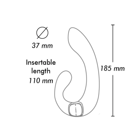 Shunga MIYO Raspberry Dual Motor Intimate System Silicone 185mm
