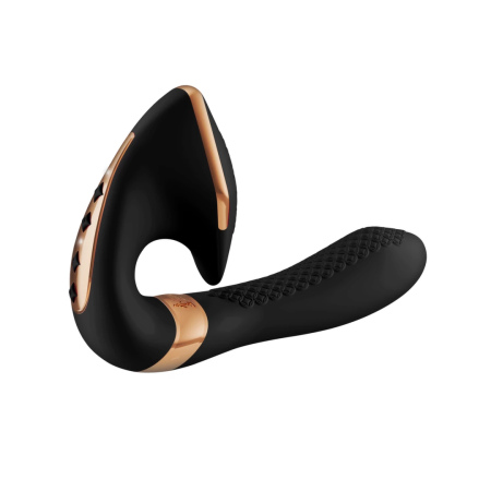 Shunga Soyo Black - Dual-Motor Intimate Wellness Device, 170 mm