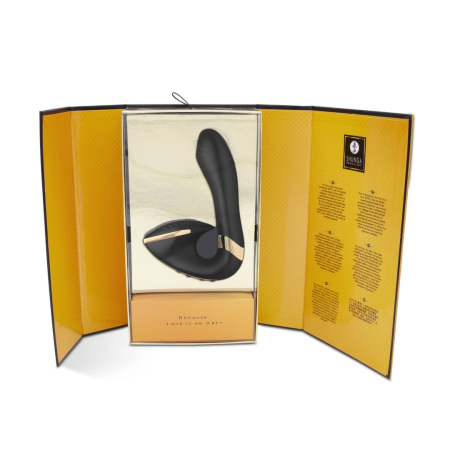 Shunga Soyo Black - Dual-Motor Intimate Wellness Device, 170 mm