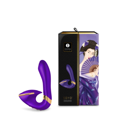 Shunga Soyo Intimate Dual Motor Vibrator - Purple, 170 mm, Rechargeable