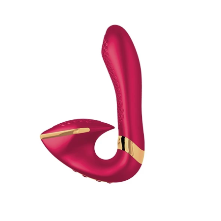 Shunga SOYO Intimate Massager Dual Motor Raspberry 170mm Rechargeable