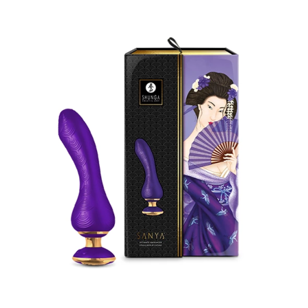 Shunga Sanya Rechargeable Silicone Intimate Device Purple 185mm
