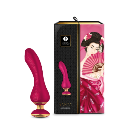 Shunga Sanya Intimate Device Rechargeable Raspberry 185mm Silicone