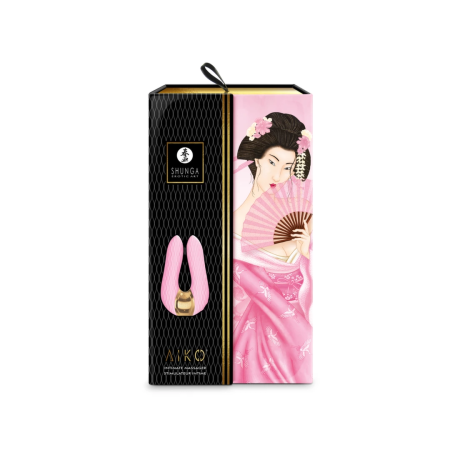 Shunga AIKO Light Pink - Dual Motor Silicone Intimate Massager 100mm