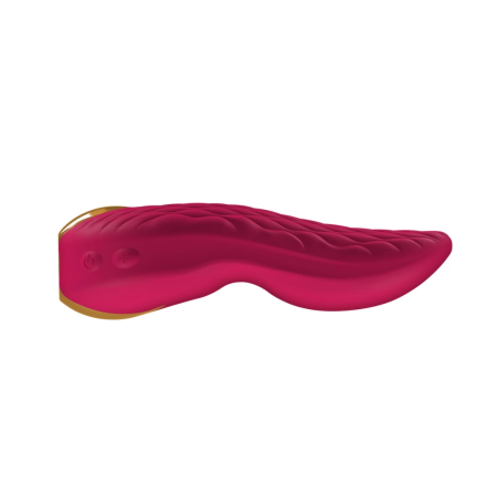 Shunga AIKO Intimate Dual-Motor Silicone Device, Raspberry, Rechargeable