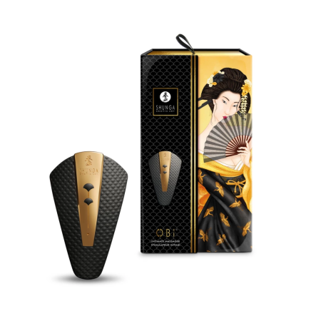 Shunga Obi Black - Compact Intimate Massager for Targeted Relaxation