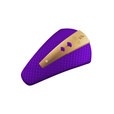 Shunga Obi Purple Compact Vibrating Massager, Ergonomic Silicone Design