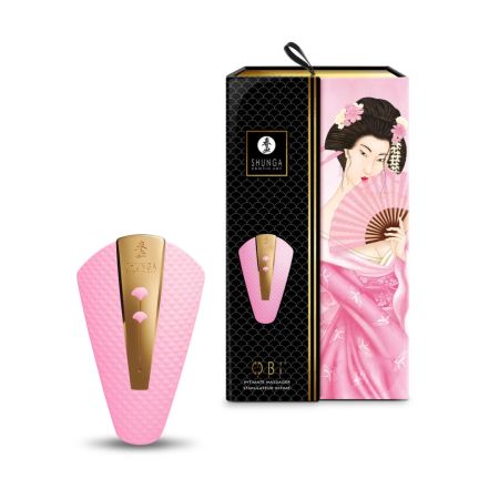 Shunga Obi Intimate Massager Light Pink - Compact Rechargeable Model