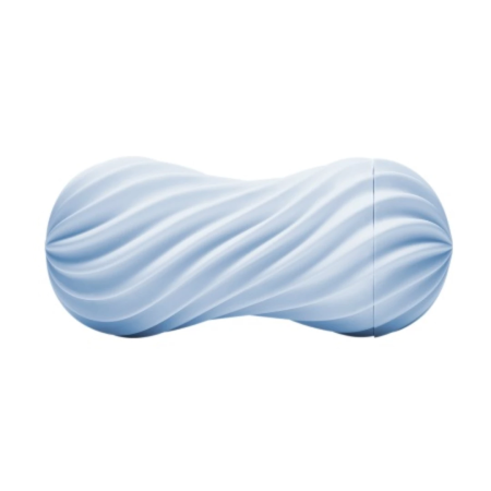 Tenga Flex II Bubbly Blue - Spiral-Textured Reusable Intimate Device